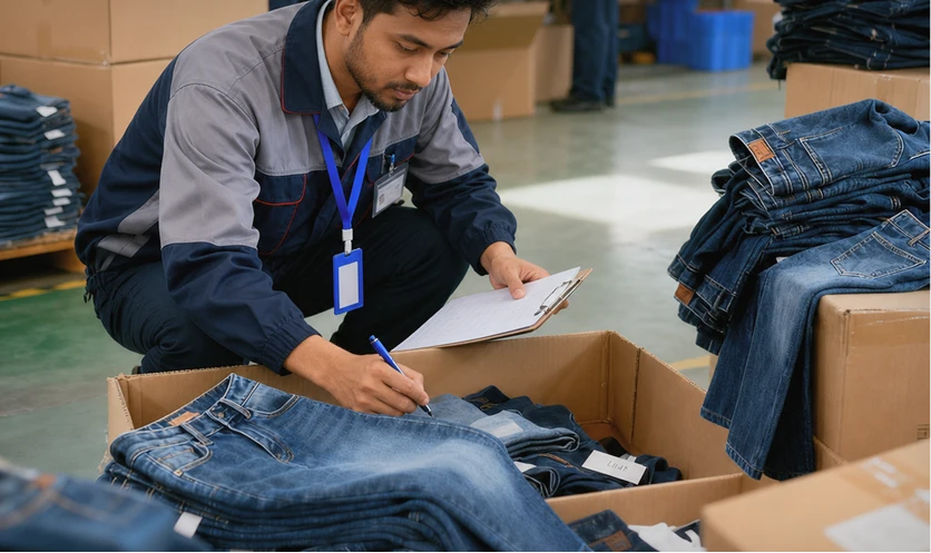 Quality control inspection during garment production