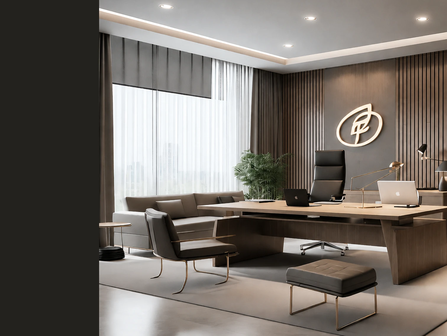 Ornate Global Fashion chairman office interior