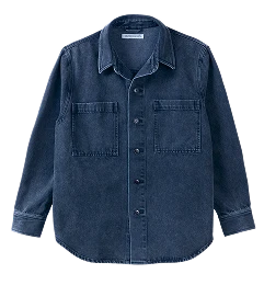 Male Denim Shacket in the Denim collection