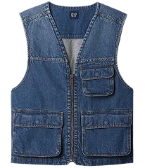 Male Denim Vest in the Denim collection