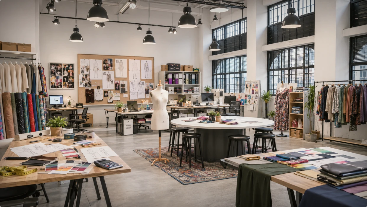 Product development and sampling process for garment production